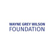 The white font stands out against the design, displaying the Wayne Grey Wilson Foundation.