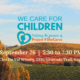 This image is promoting an event to support the organization "WE CARE FOR CHILDREN" which is premiering their project "SheCares" on September 26th at the Clos Du Val Winery in Napa. Full Text: WE CARE FOR CHILDREN Featuring the premiere of Project # SheCares September 26 | 5:30 to 7:30 PM Clos Du Val Winery, 5330 Silverado Trail, Napa
