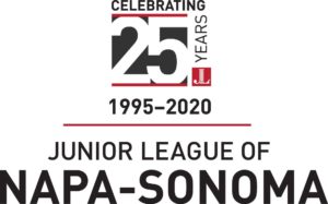 The Junior League of Napa-Sonoma is celebrating 25 years of service from 1995-2020. Full Text: CELEBRATING 25 YEARS 1995-2020 JUNIOR LEAGUE OF NAPA-SONOMA