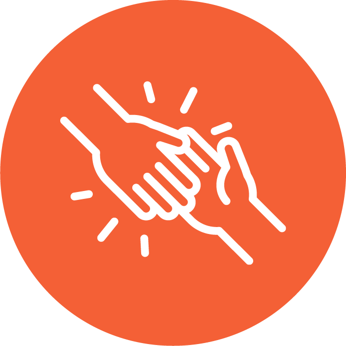 icon showing a handshake