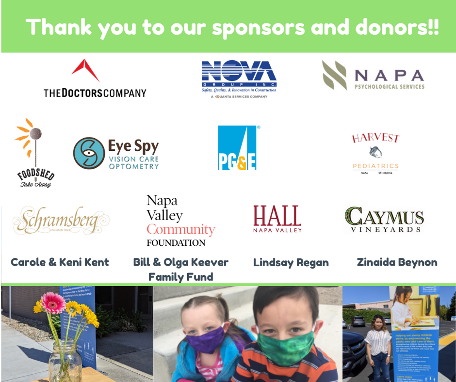The image is thanking sponsors and donors for their support of Safety, Quality, and Innovation in Construction. Full Text: Thank you to our sponsors and donors !! NOVA NAPA GRO P INC. THEDOCTORSCOMPANY PSYCHOLOGICAL SERVICES Safety, Quality & Innovation in Construction A QUANTA SERVICES COMPANY Eye Spy HARVEST VISION CARE PG&E OPTOMETRY PEDIATRICS FOODSHED ST. HELENA Take Away Schramsberg Napa Valley HALL CAYMUS Community NAPA VALLEY VINEYARDS FOUNDATION Carole & Keni Kent Bill & Olga Keever Lindsay Regan Zinaida Beynon Family Fund